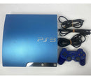 Playstation 3 Slim Azul Edição Splash Bluer 320gb Completo + 1 Controle + 3 Jogos