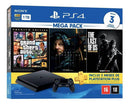 Console PlayStation 4 Slim 1TB Mega Pack: Grand Theft Auto V Edition/Death Stranding/The Last of Us Remastered